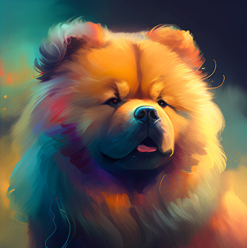 Perro de la raza Chow chow